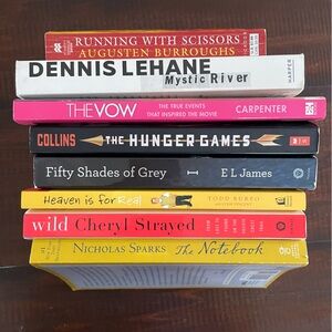 SET OF 8 BOOKS MADE INTO MOVIES